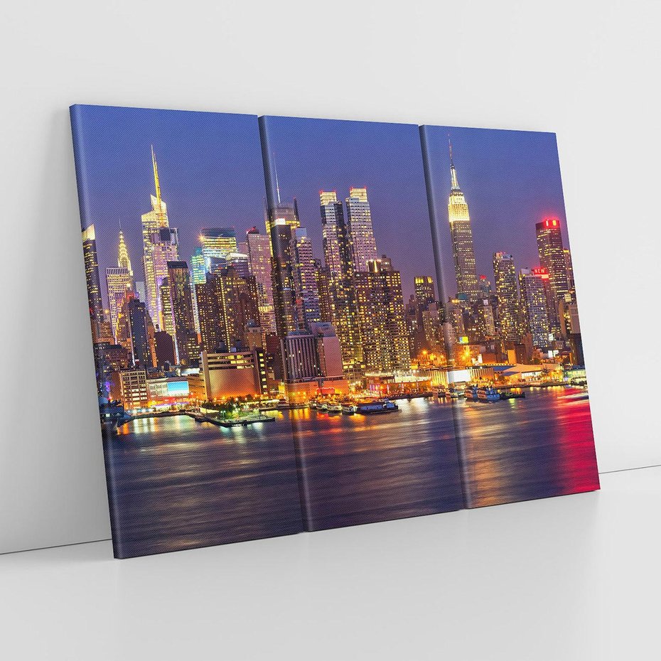 Obraz na płótnie 120x80 - Dusza Ameryki: miasto nieprzespanych nocy - Ameryka, USA