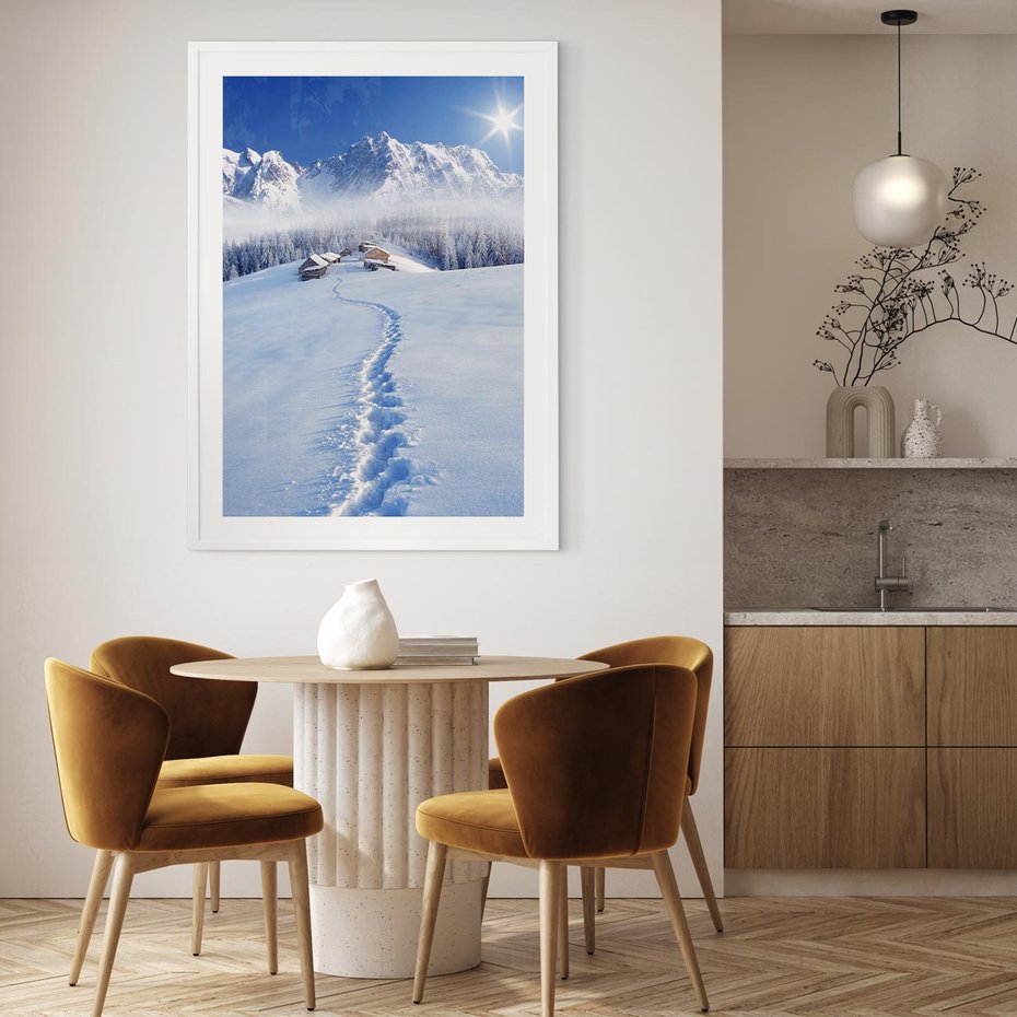 Plakat bez ramy 50x70 - Magia zimowych gór - zima, góry