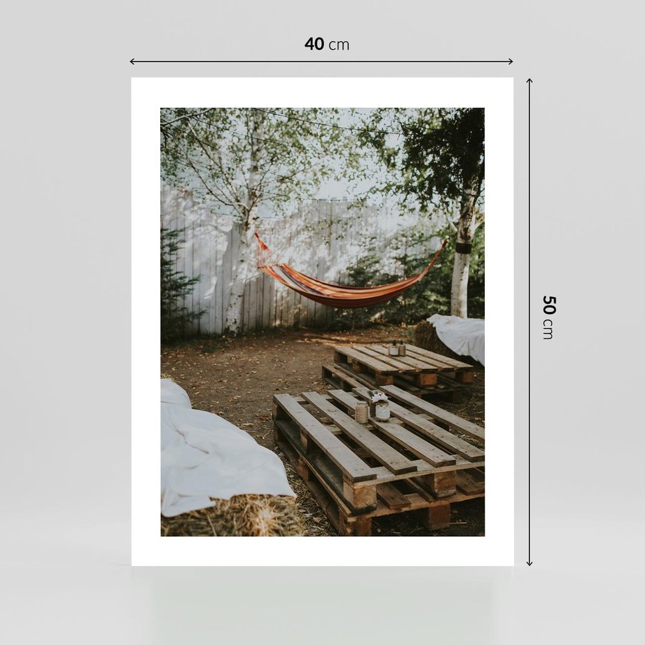 Plakat bez ramy 40x50 - Harmonia i Spokój - boho, relaks