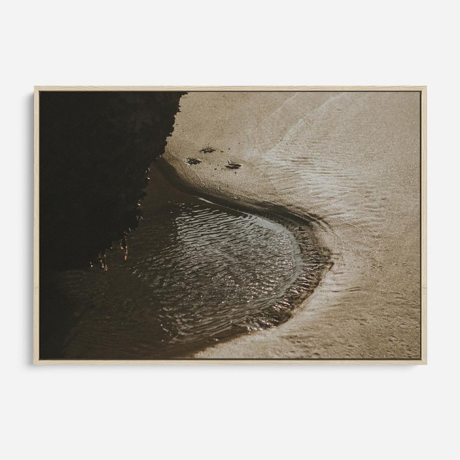 Obraz w ramie 120x80 - Relaksujący Raj - plaża, morze - rama drewno