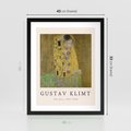 Plakat w ramie 40x50 - Sztuka Klimta - gustav klimt, pocałunek - rama czarna