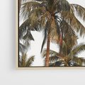 Obraz w ramie 50x50 - Palmy - tęsknota za Hawajami - palmy, Hawaje - rama drewno