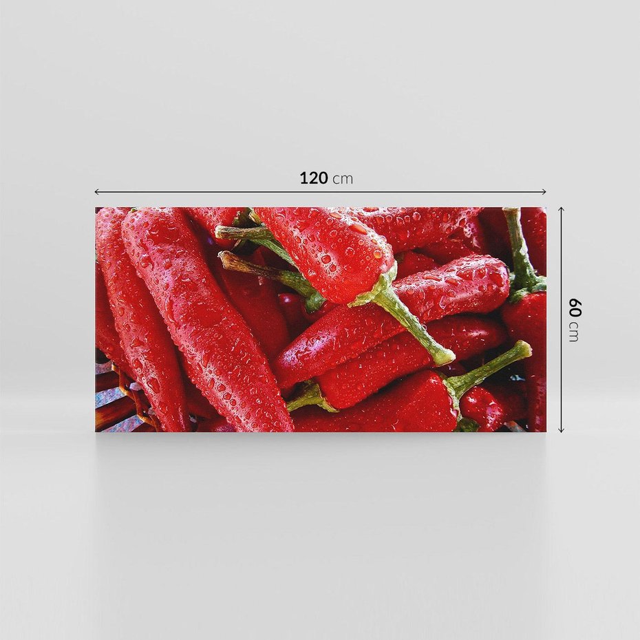 Obraz na płótnie 120x60 - Czerwone Papryczki - czerwone, papryczki