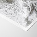 Plakat bez ramy 21x30 - Biała Pościel na Łóżku - biała pościel, łóżko