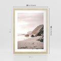 Plakat w ramie 30x40 - Przybrzeżna Piękność - klify, skały nad morzem - rama drewno