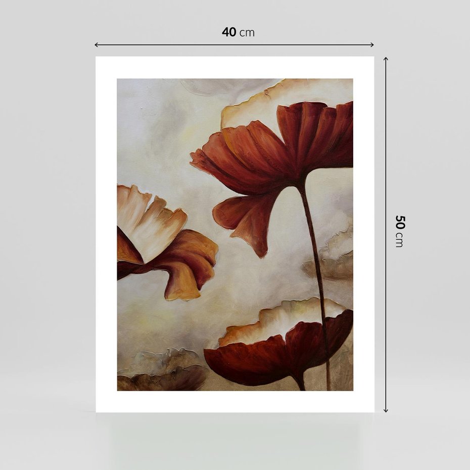 Plakat bez ramy 40x50 - Sztuka Kwiatów - kwiaty, sztuka