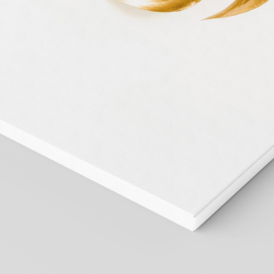 Obraz na płótnie 70x100 - Przyjemność dla Oczu - złote, liście