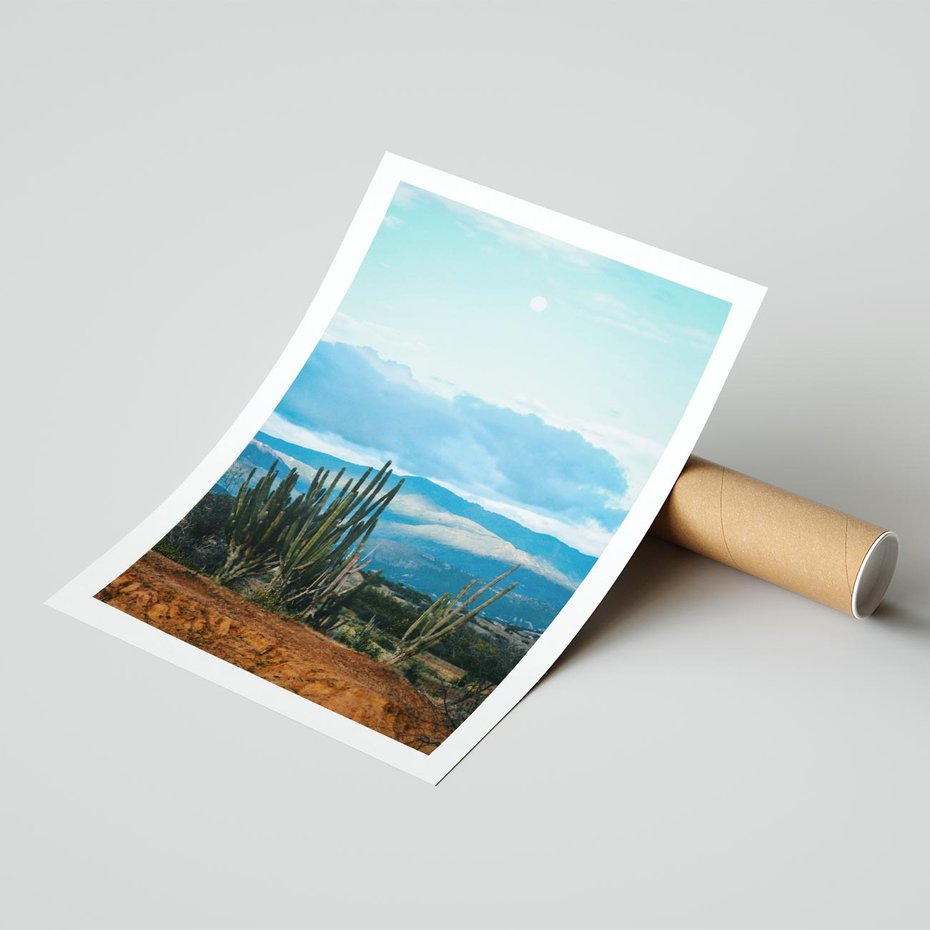 Plakat bez ramy 21x30 - Malowniczy Pejzaż - pustynia, pejzaż