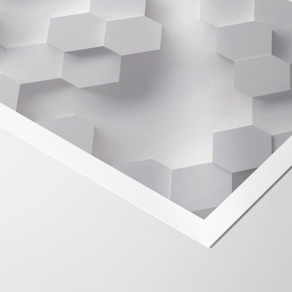 Plakat bez ramy 21x30 - Kreatywna Forma - geometryczny, 3D