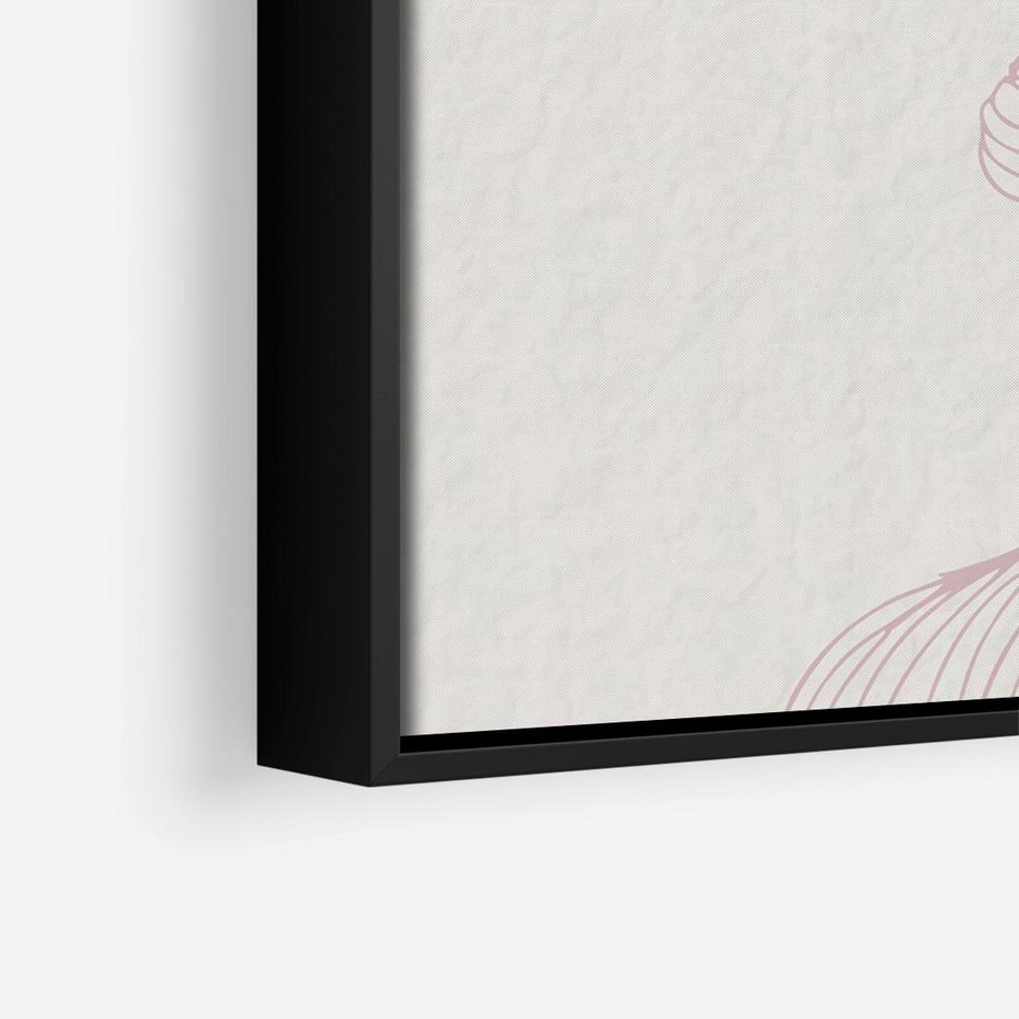 Obraz w ramie 100x70 - Szept marzeń i tajemnic - abstrakcyjne, roślinne ornamenty - rama czarna
