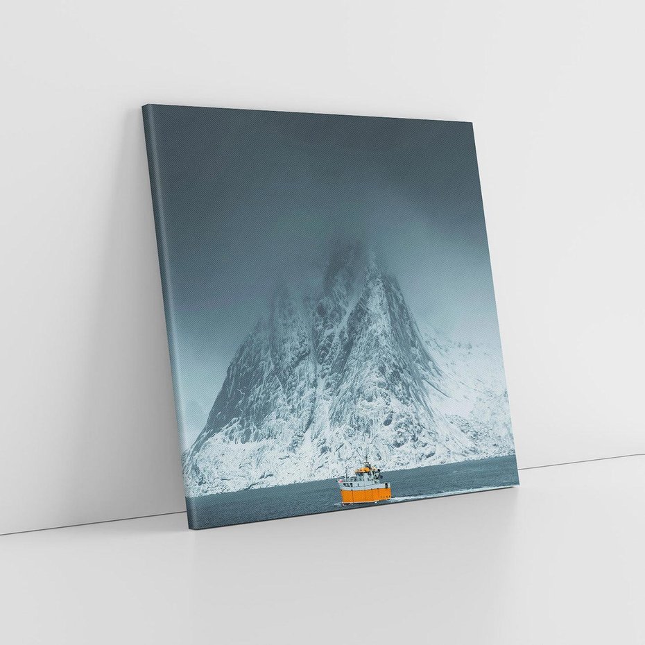 Obraz na płótnie 40x40 - Skandynawski pejzaż - skadynawski, pejzaż