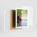Plakat w ramie 40x50 - Oaza Storczyka i Wody - spa, storczyk - rama biała