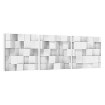 Obraz na płótnie 120x40 - Gra form i kolorów - 3D, abstrakcja