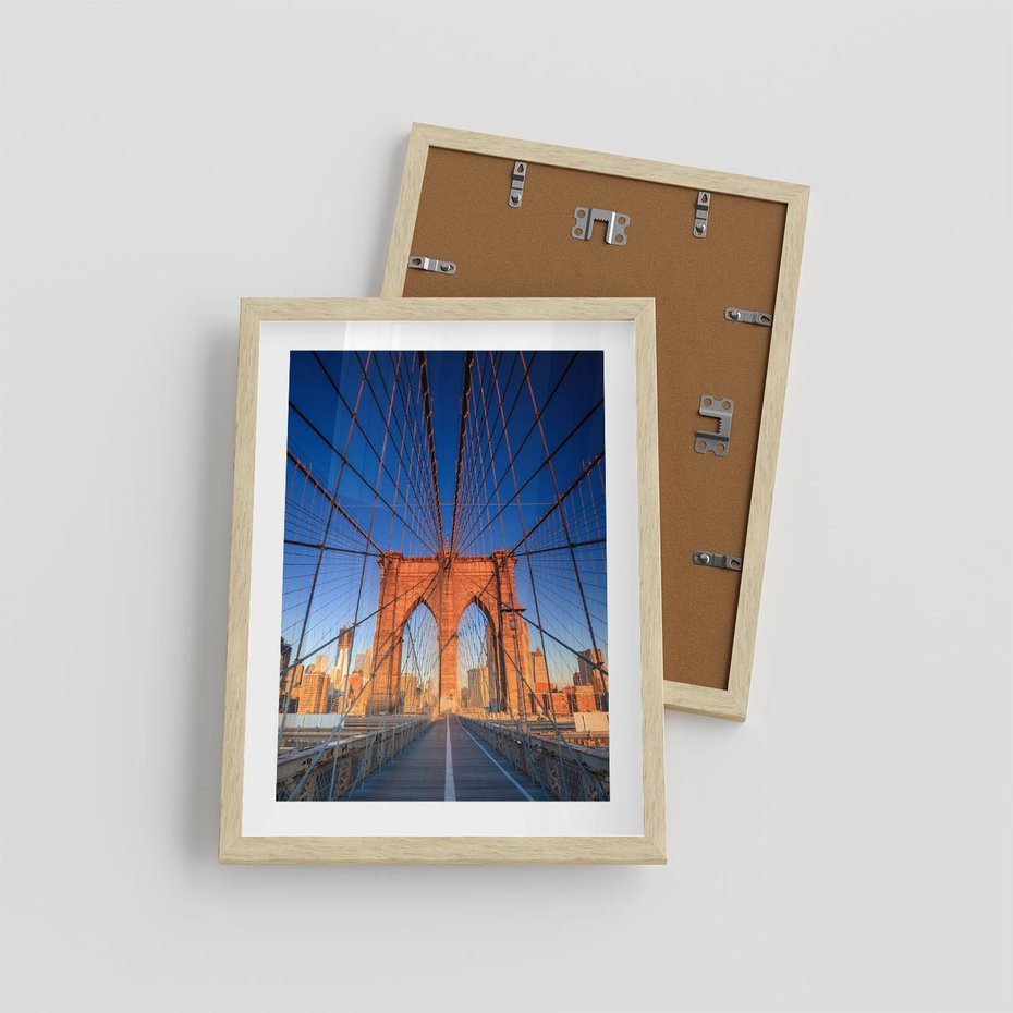 Plakat w ramie 30x40 - Most architektoniczne arcydzieło - most, architektura - rama drewno