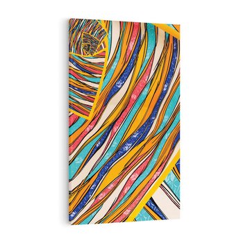 Obraz na płótnie 70x100 - Eksplozja Abstrakcyjnych Barw - abstrakcja