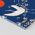 Obraz na płótnie 120x80 - Japońskie Żurawie Indygo - sztuka japońska, japonia