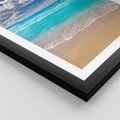 Plakat w ramie 30x40 - Idylliczna plaża nad morzem - plaża, morze - rama czarna