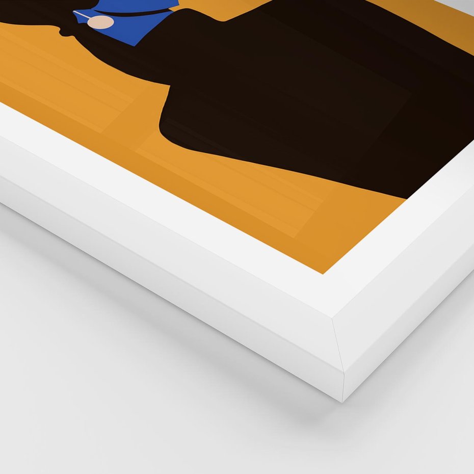 Plakat w ramie 50x70 - Transformacja Form - sztuka nowoczesna, plakat - rama biała