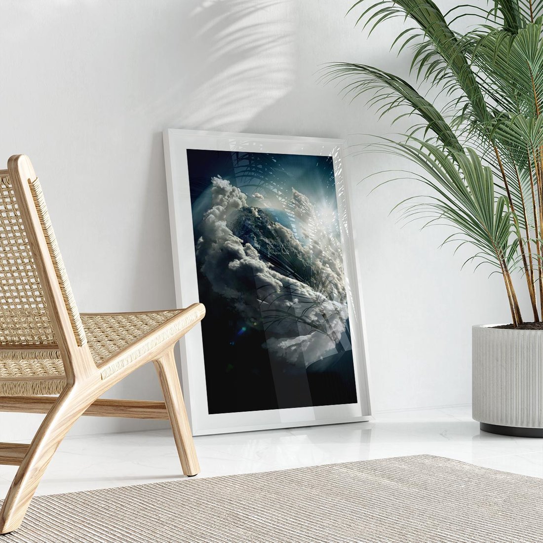 Plakat bez ramy 50x70 - Chmurowa aura nad horyzontem - atmosfera, chmury