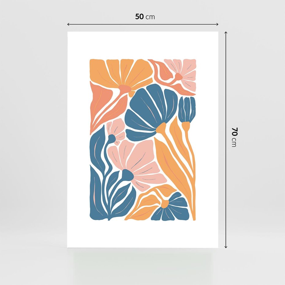 Plakat bez ramy 50x70 - Migotliwe Marzenia - kwiaty, rośliny