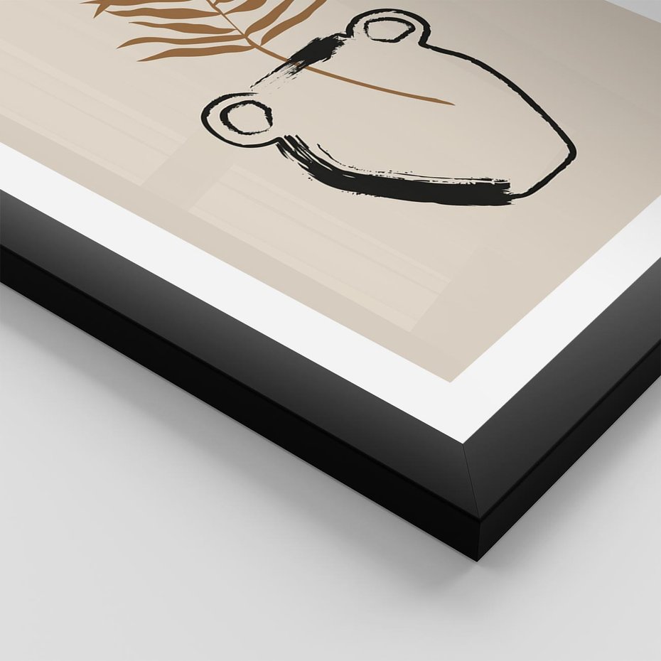 Plakat w ramie 30x40 - Wewnętrzne Opowieści - boho, nowoczesna sztuka - rama czarna