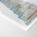 Plakat bez ramy 30x40 - Niebieskie Schody Santorini - stare kamienne schody, niebieskie schody