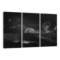 Obraz na płótnie 120x80 - Kosmiczne piękno: ziemia z lotu ptaka - kosmos, ziemia