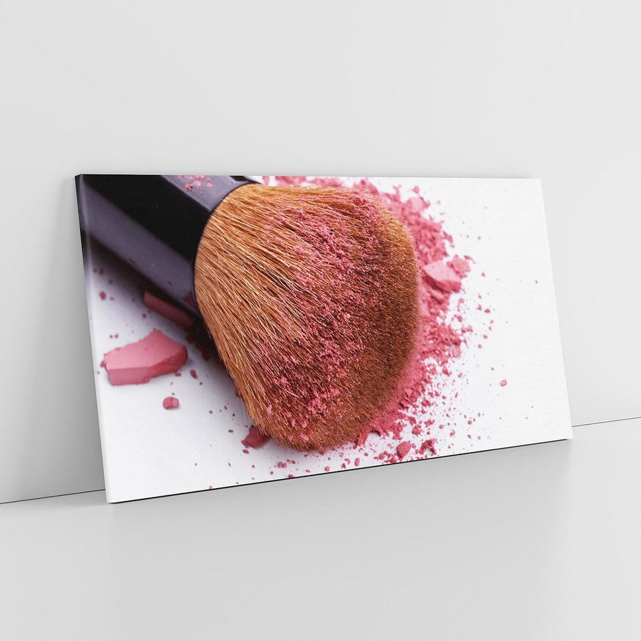 Obraz na płótnie 120x60 - Makijaż w kolorze pędzla - makijaż, pędzel