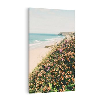 Obraz na płótnie 80x120 - Perspektywa Klifu - fotografia, ocean
