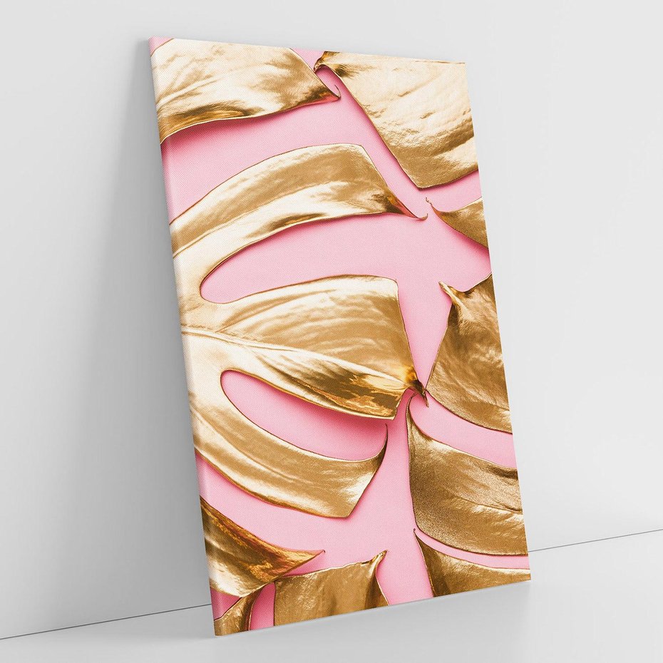 Obraz na płótnie 80x120 - Przyjemność w Naturze - złote, liście