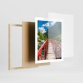 Plakat w ramie 40x50 - Most do przygody - góry, most - rama drewno