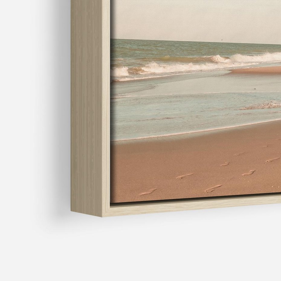 Obraz w ramie 100x70 - Ukojenie na Plaży - fotografia, rajska plaża - rama drewno