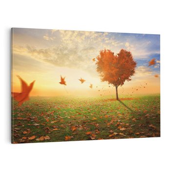 Obraz na płótnie 70x50 - Drzewo sercem natury - drzewo, serce