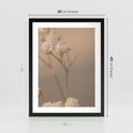 Plakat w ramie 30x40 - Subtelna gipsówka - gipsówka, suche - rama czarna