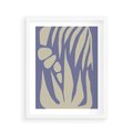 Plakat w ramie 40x50 - Kształty Niewidzialnych Granic - abstrakcyjna sztuka, skandynawski styl - rama biała