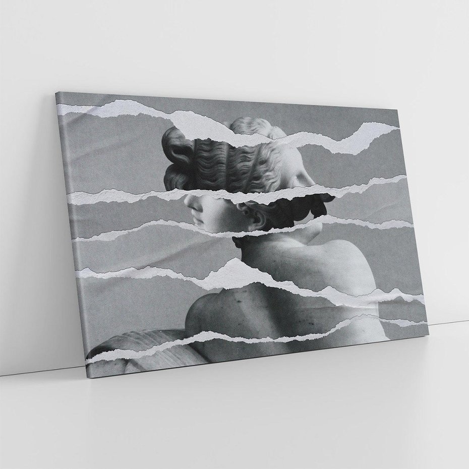 Obraz na płótnie 120x80 - Kolaż z Antyczną Rzeźbą - antyczna rzeźba, kolaż ze zdjęć