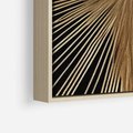 Obraz w ramie 50x70 - Metaliczne Boho Abstrakcje - boho, słońce - rama drewno