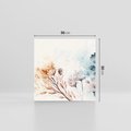 Obraz na płótnie 50x50 - Nostalgiczne tańce pędzla - akwarelowe kwiaty, gałęzie