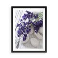 Plakat w ramie 50x70 - relaks z aromatem - lawenda, spa - rama czarna