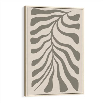 Obraz w ramie 80x120 - Zaklęte Kształty - nowoczesna sztuka, plakat modern - rama drewno