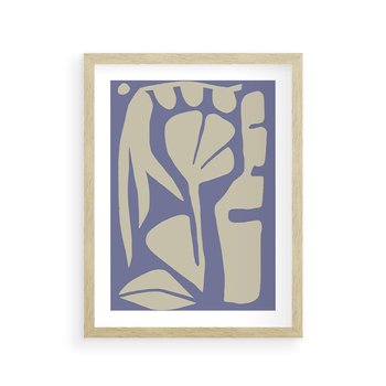 Plakat w ramie 40x50 - Echa Wizualnej Transcendencji - skandynawski styl, plakat - rama drewno