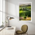 Plakat w ramie 30x40 - Prowansja: malownicze winnice w kraju Włoch - Prowansja, Włochy - rama biała