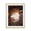 Plakat w ramie 50x70 - Kanionowy Labirynt - pustynia, skały - rama drewno