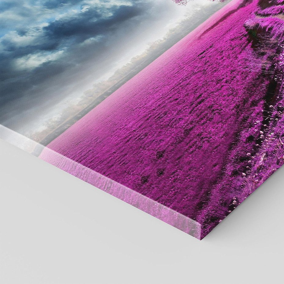 Obraz na płótnie 100x70 - Fioletowa abstrakcja w ruchu - abstrakcja, fiolet