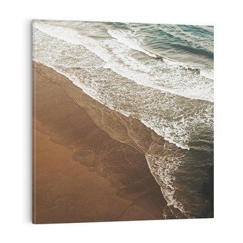 Obraz na płótnie 40x40 - Spokój nad plażą - plaża, morze