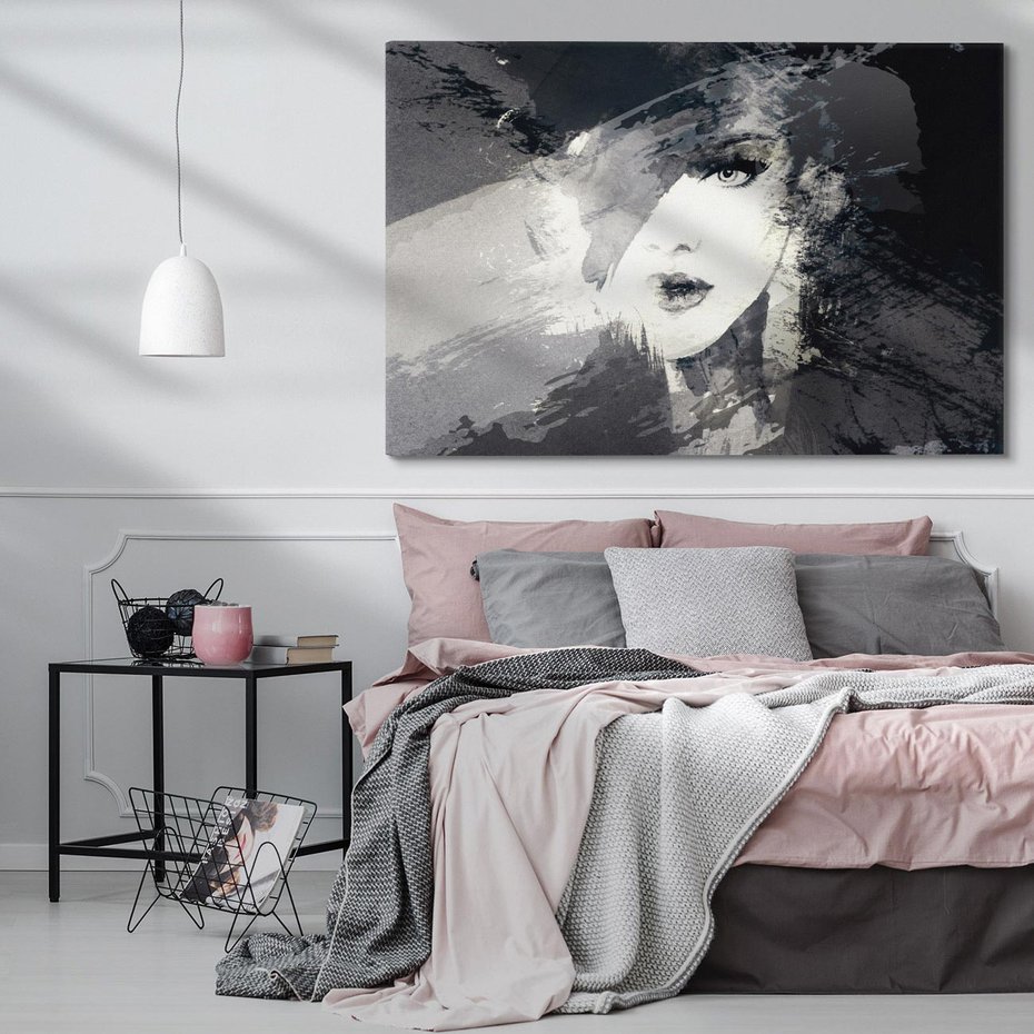 Obraz na płótnie 120x80 - Abstrakcyjna wizja kobiety - abstrakcja, kobieta