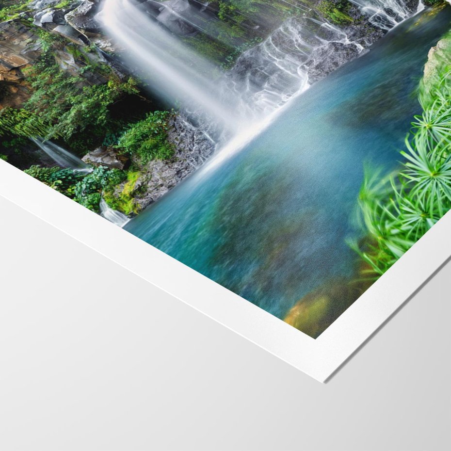 Plakat bez ramy 40x50 - Tropikalny Wodospad - wodospad, tropikalny