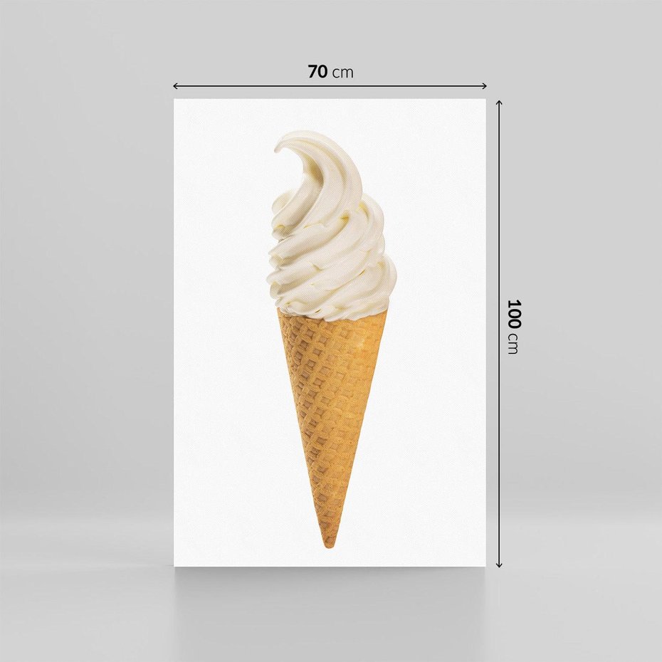 Obraz na płótnie 70x100 - Rozkoszna Chłodząca Radość - lody, lód