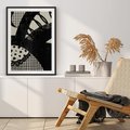 Plakat bez ramy 30x40 - Nieznanie Zaskoczenia - bstrakcyjna mroczna kompozycja, nieregularne