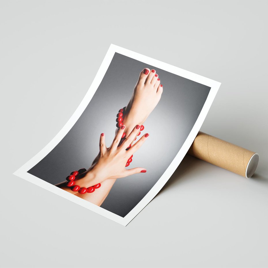 Plakat bez ramy 21x30 - Manicure i Pedicure - Piękno Paznokci - manicure, pedicure